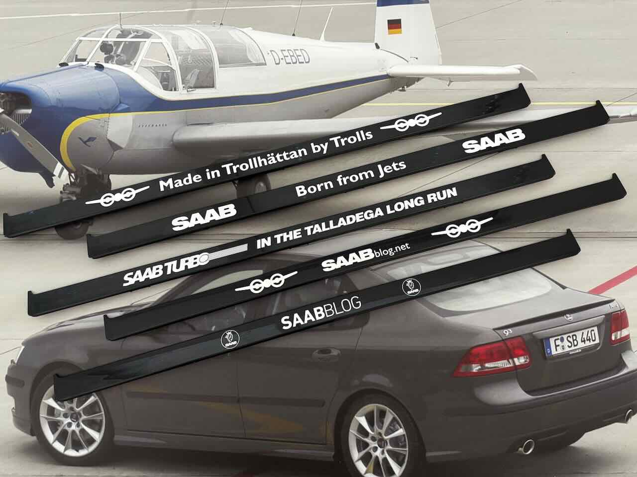 thumbnail image 2 of 2 SAAB Euro License Plate Frames – Gloss Black PP+ABS Front/Rear 2 of 6